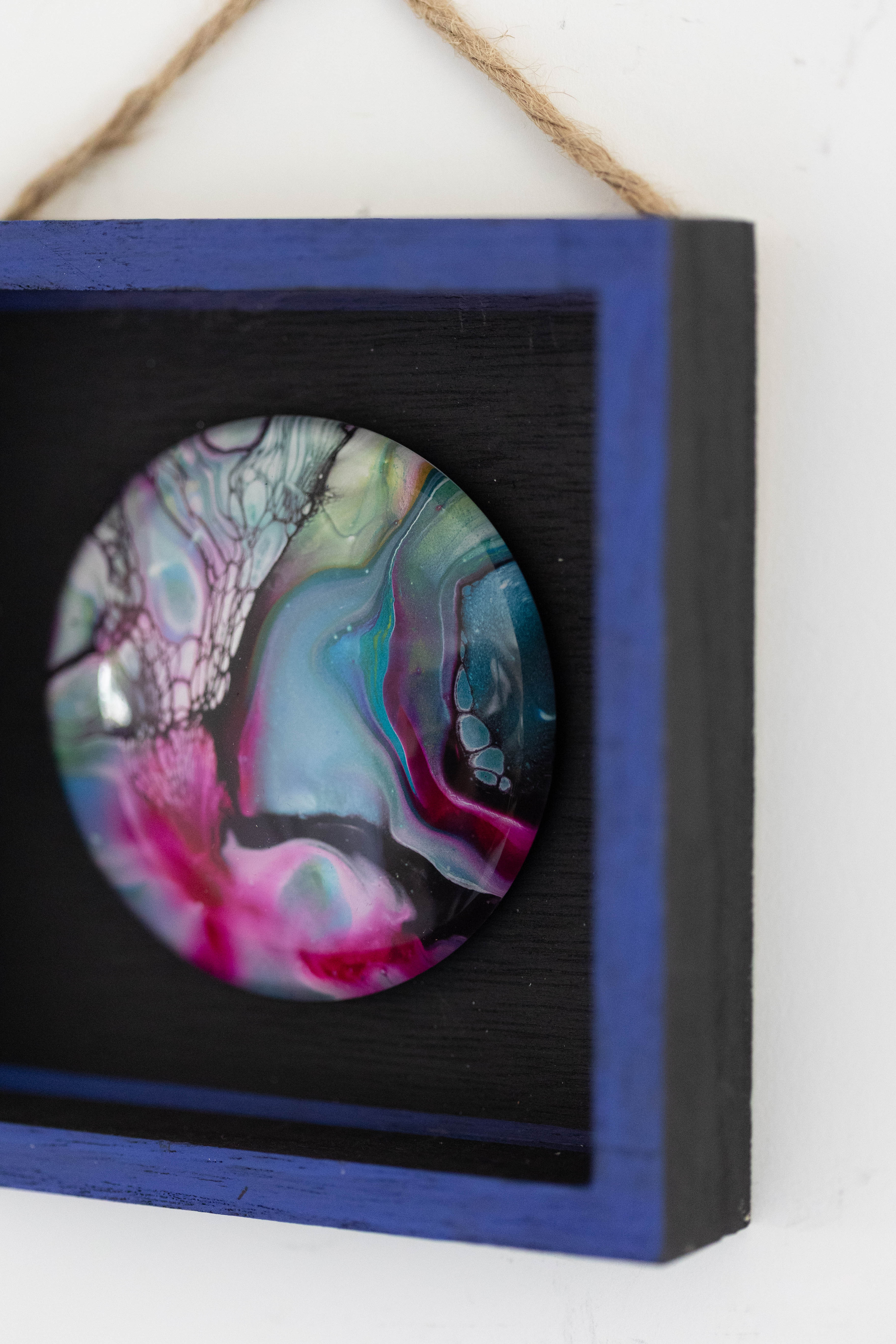 Blue/black tiny art
